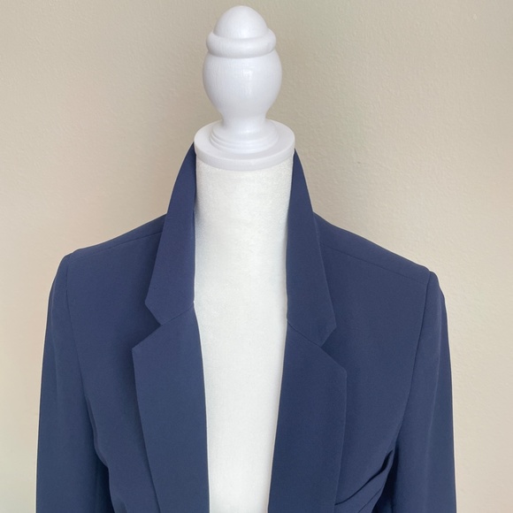 Joie Mehira B Crepe Navy Blazer 8 - Picture 3 of 12